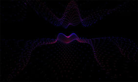 H5 Canvas彩色丝带动画特效