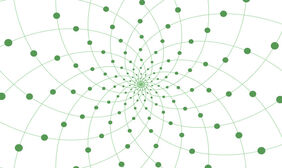 Canvas画布绘制螺旋点延伸特效