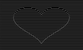 HTML5 Canvas线条爱心动画特效