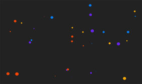 HTML5 Canvas彩色粒子飘动特效