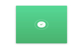 CSS3点击按钮圆形进度打钩效果