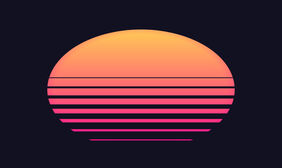 水面上的月亮CSS3动画特效