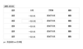 jQuery添加删除分类编辑代码