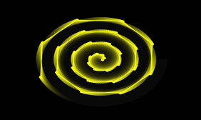 Canvas螺旋图形动画特效