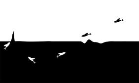 HTML5鱼群跳跃动画特效