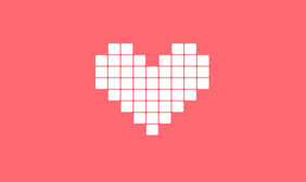 几何爱心图形CSS3特效