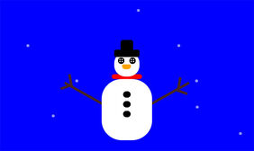 CSS3冬季雪花雪人特效