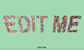 H5彩色纸屑组成文字特效