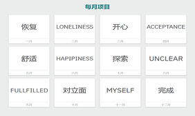 CSS3每月计划表格布局特效