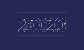 2020数字填充背景CSS3动画