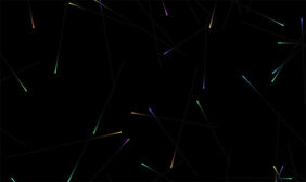 HTML5彩色线条游走动画特效