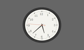 HTML5 SVG本地时钟代码