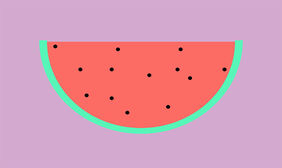 纯CSS3有籽西瓜图形特效