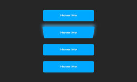 css3悬停按钮变形发光特效