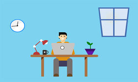 纯css3上班族场景动画特效