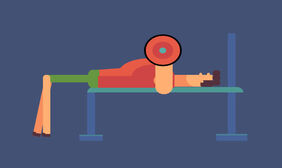 CSS3健身男孩平板卧推特效